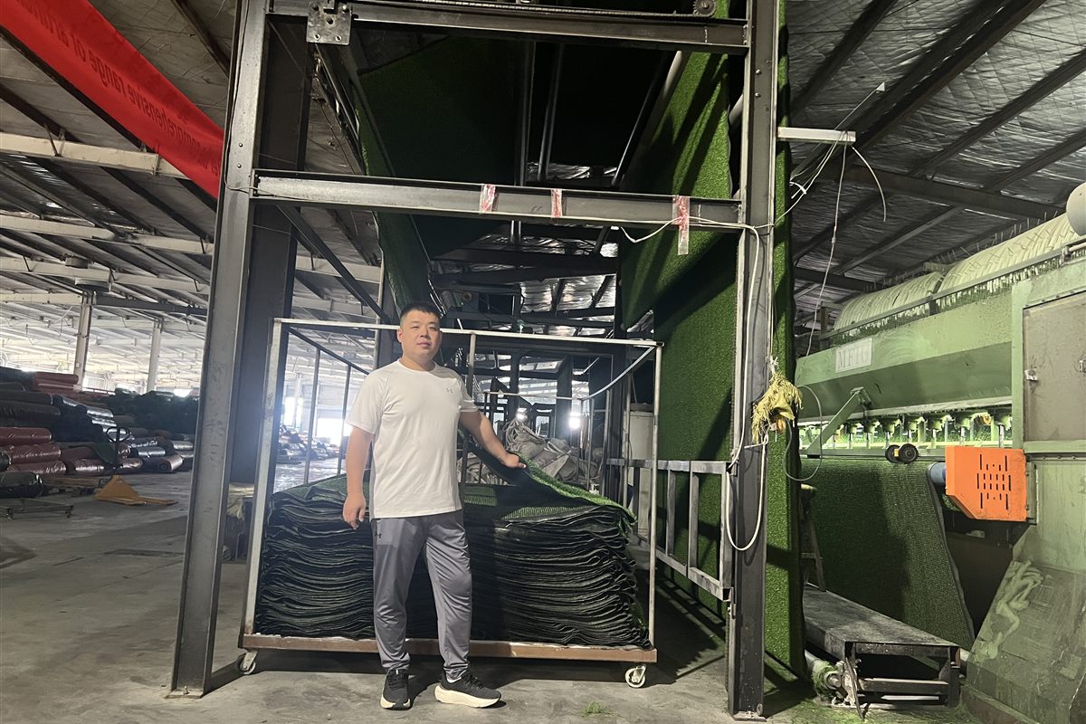 Artificial turf production line